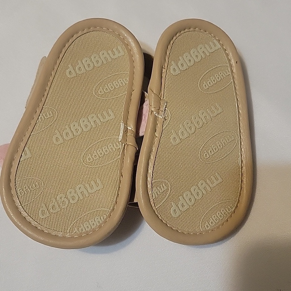 Myggpp baby girl chambray bowknot open-toe non-slip princess sandals 0-6 Months - Picture 3 of 3